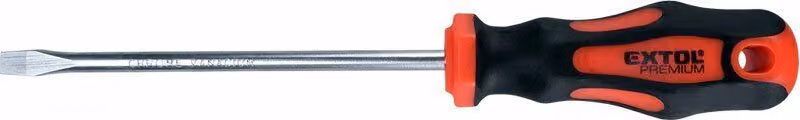 Cacciavite piatto, (-) 3x75mm, CrV EXTOL-PREMIUM