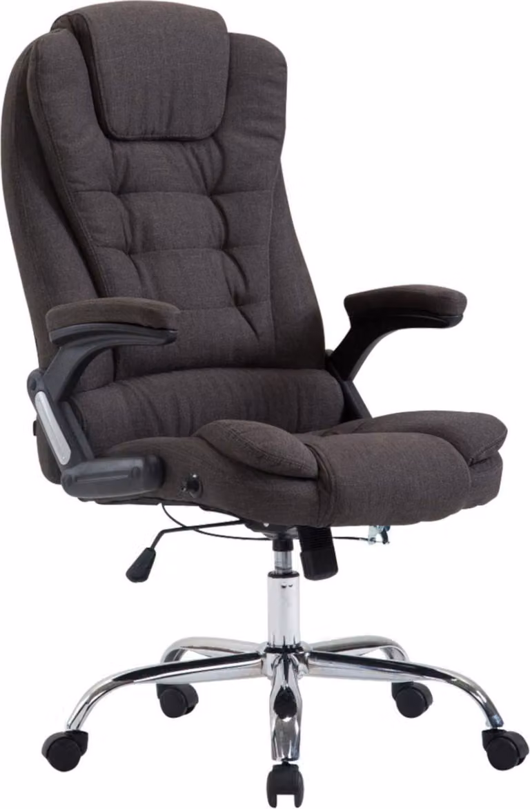 Sedia da ufficio XL - Sedia da ufficio ergonomica - Massimo comfort e sostegno | Colore: grigio scuro