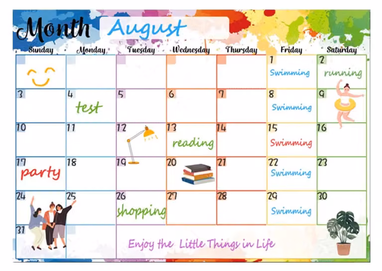 Calendario magnetico per la pianificazione mensile, ideale per la casa o l'ufficio