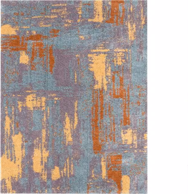 Tappeto a pelo alto Padella multicolore e grigio con design astratto moderno L: 220 cm, P: 160 cm