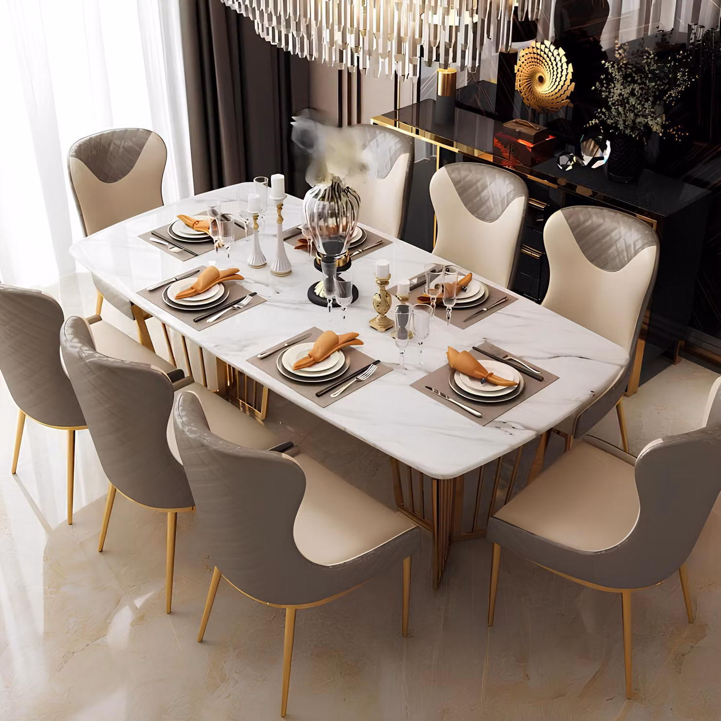 Klassischer designer esstisch tisch wohnzimmer italienische tische stil möbel