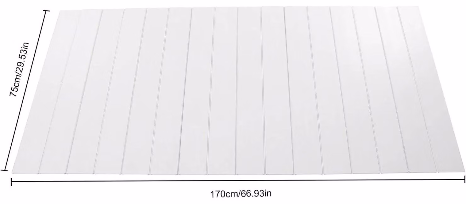 Copertura per vasca da bagno - Copertura isolante pieghevole - Impermeabile - Antipolvere - PVC - 75×170 cm - Per bagno e spa