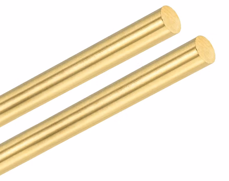 Barre di ottone 5x300 mm, 2 pezzi, qualità H59, per progetti fai-da-te e lavori artigianali