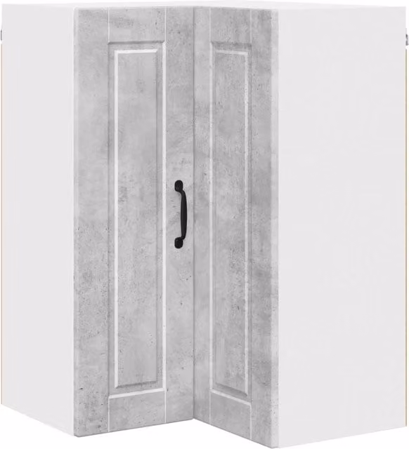 Armadio da cucina a parete moderno pratico spazio di archiviazione 57 x 57 x 80 cm in legno multistrato grigio cemento 02_0054421