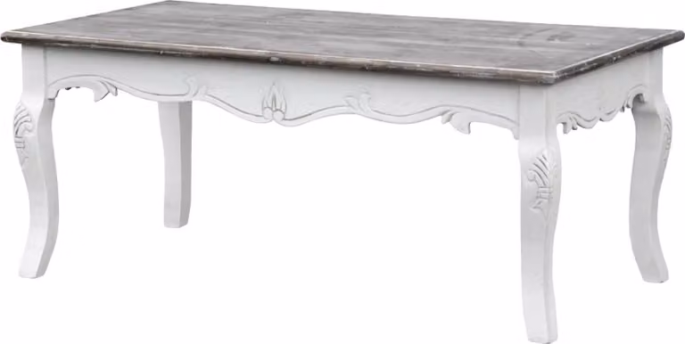 Tavolino FURNLUX Rimini White Brown And White 120cm / Colore principale: Bianco / Dimensioni: 120 x 50 x 60 cm