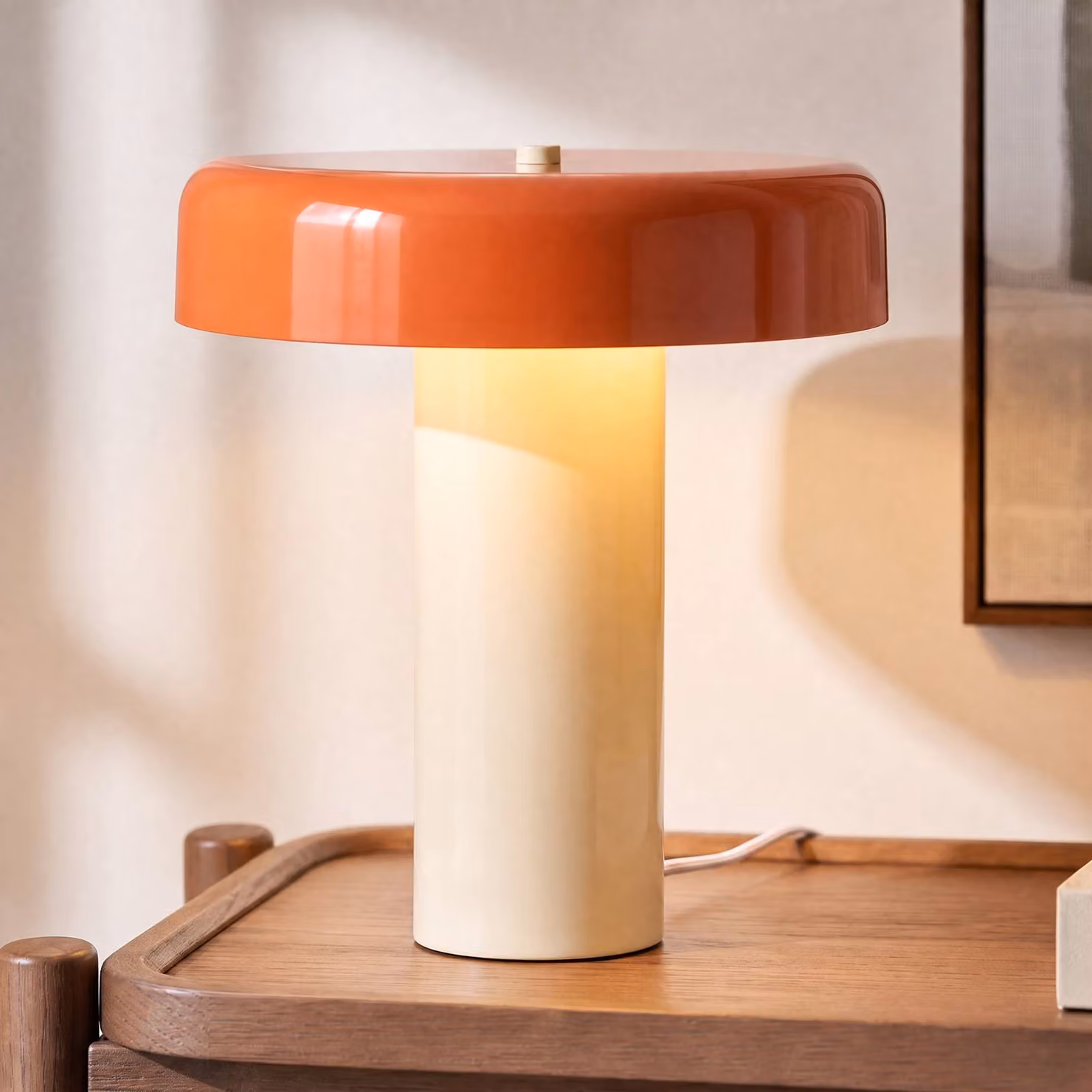 Lampada da tavolo Dionne NOLA, Giallo / Arancione, Soggiorno / Sala da pranzo, Metallo, Moderno, Lampada da tavolo