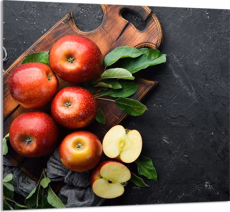 Piatto In Vetro Per Cucina 65X60 Mela