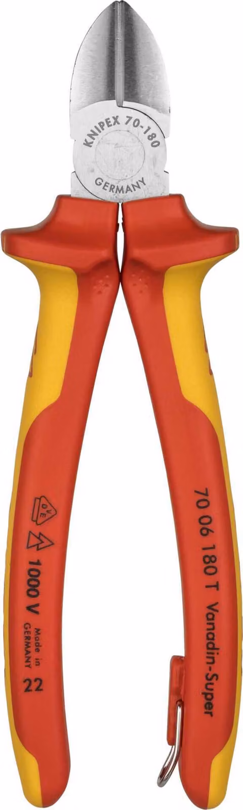 Frese diagonali KNIPEX con occhiello di fissaggio