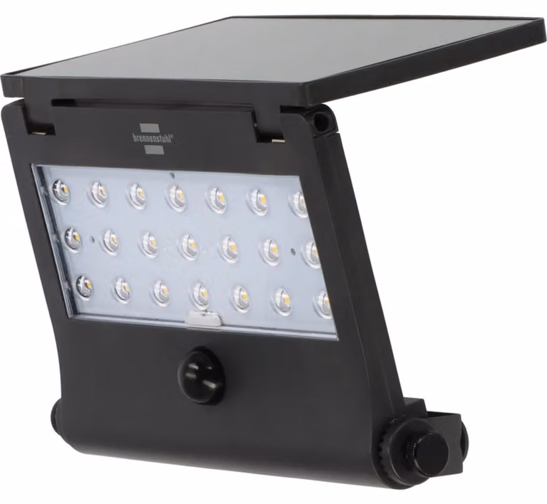 brennenstuhl 1173740003 brennenstuhl SOL 1000 Pad LED Solarleuchte grau 26,2 cm, 1000 Lumen