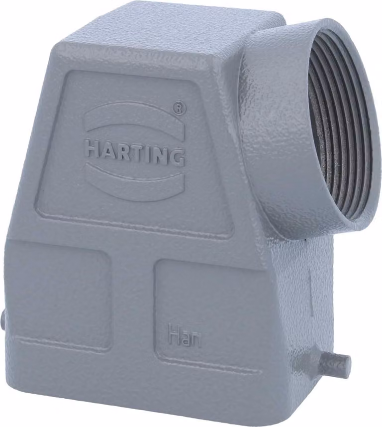 HARTING Han 6B Custodia con manicotto alta, 1xPG29 uscita cavo laterale, per 1 staffa (nella parte inferiore) Vite PG29