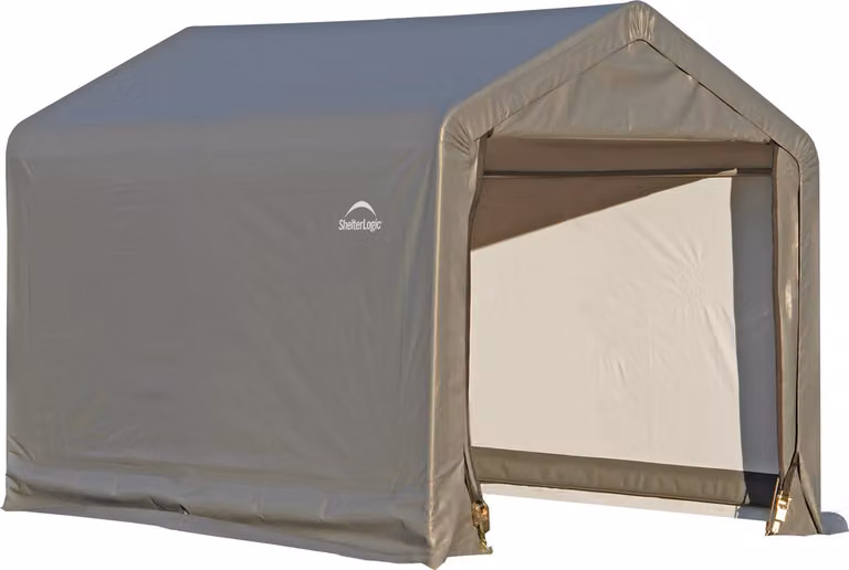 ShelterLogic: garage per attrezzi in telo, grigio, 240x240x240 cm