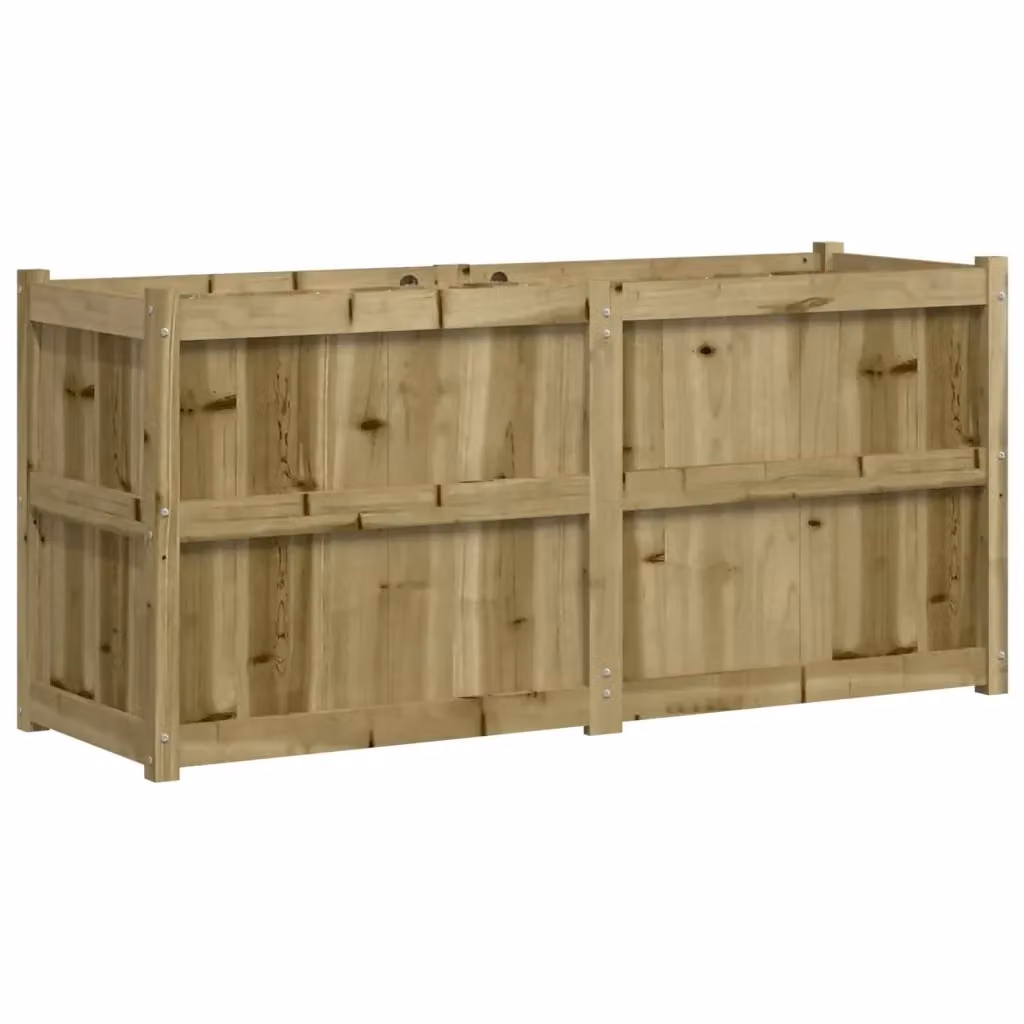 Fioriera da giardino Design Mania in legno di pino marrone L: 150 cm, P: 50 cm, H: 70 cm – 2