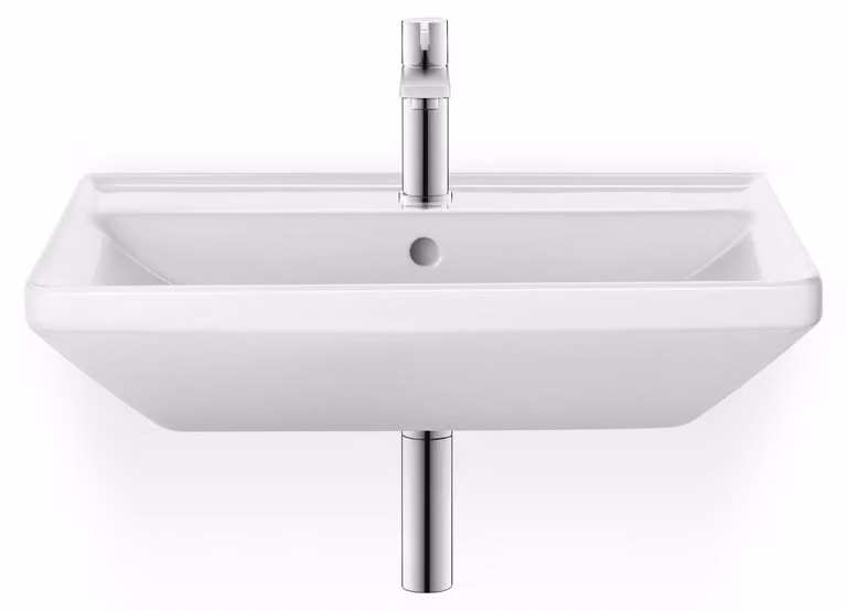 Duravit D-Neo lavabo, 550x440mm, 1 trou pour robinet, avec trop-plein, blanc brillant, 2366550000, 2366550000