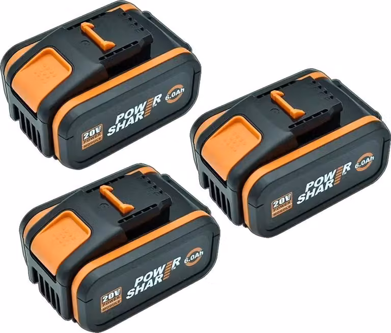 Batterie, capacità 8000 mAh, compatibili con diversi modelli, 6.0AH - confezione da 3 pezzi