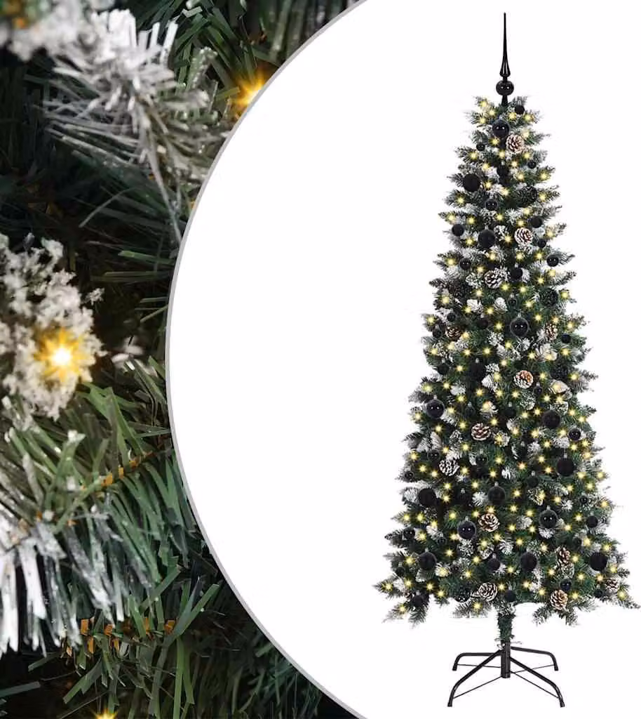 Albero di Natale artificiale con 300 LED Verde 180 cm