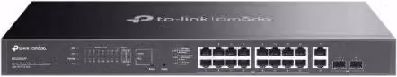 Switch di rete gestito TP-Link Omada ES220GMP Gigabit Ethernet con supporto PoE+ nero