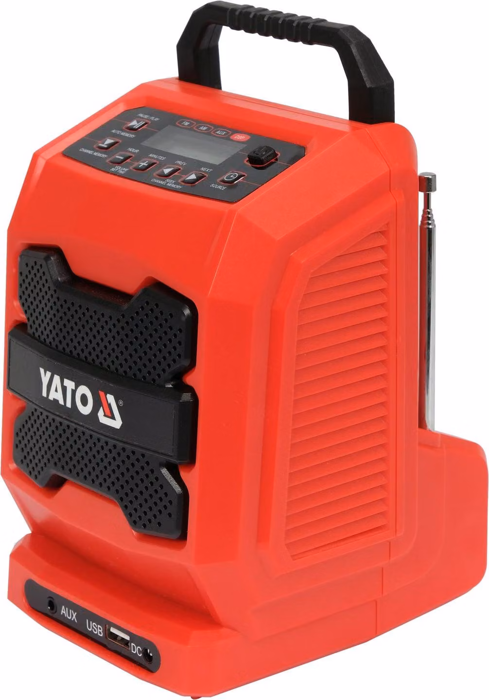 Radio da cantiere a batteria da 18 V, alimentabile anche a corrente, modello base