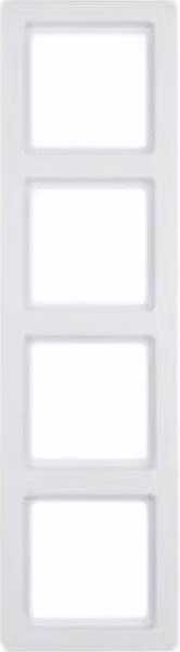 Cornice Berker, quadrupla, Q.1, bianco polare, velluto, 1 pz.