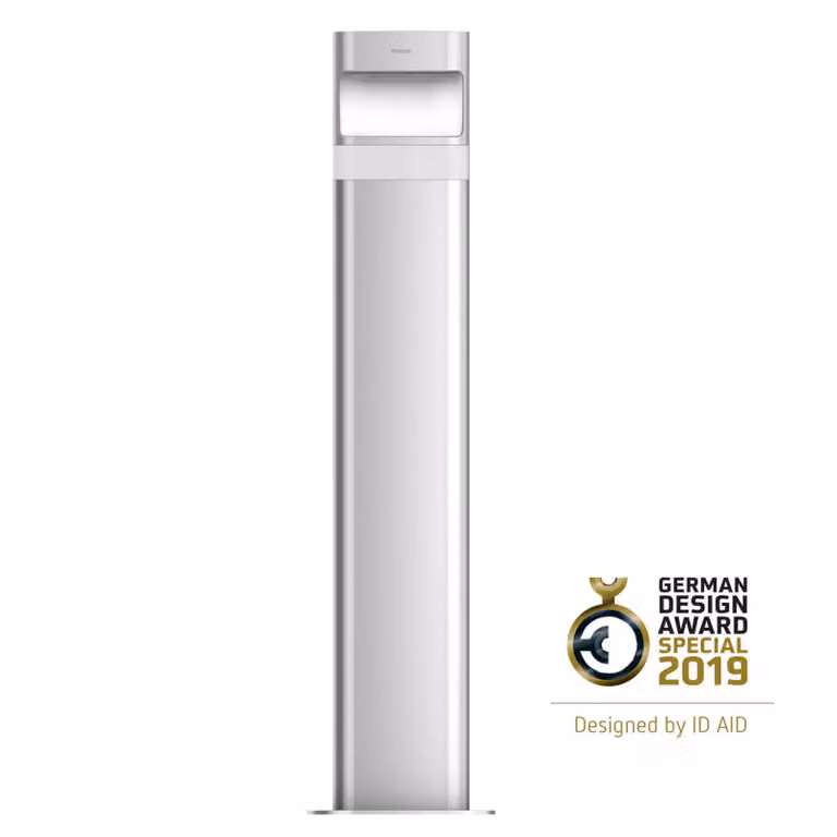 Theben theLeda D BL plus AL lampione sensore 72 cm, Alluminio / Grigio / Zincato, Alluminio, Moderno