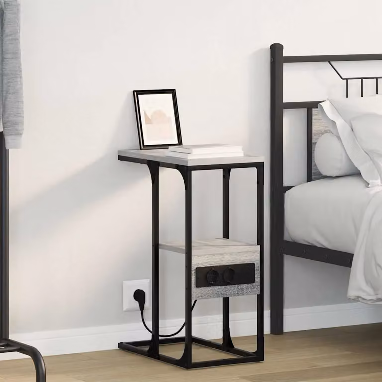 Armadio da Notte vidaXL Grigio Sonoma L: 41,5 cm, P: 26 cm, H: 60,5 cm