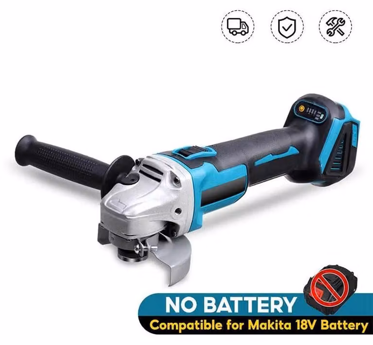 Smerigliatrice angolare a batteria da 125 mm - Motore brushless - 4 velocità - Compatibile con batterie da 18 V - Senza batteria