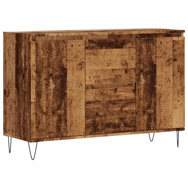 Credenza Legno Antico 101,5x35x70 cm in Legno Multistrato