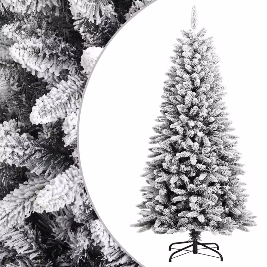 The Living Store Albero di Natale Artificiale innevato 120 cm PVC&PE