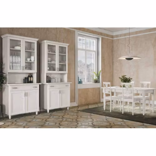 Credenza da soggiorno classica con sopralzo Pandora