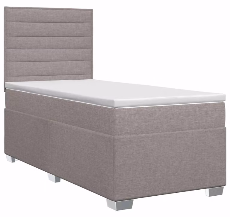 Maison Exclusive - Letto boxspring con materasso Taupe 100 x 200 cm Tessuto