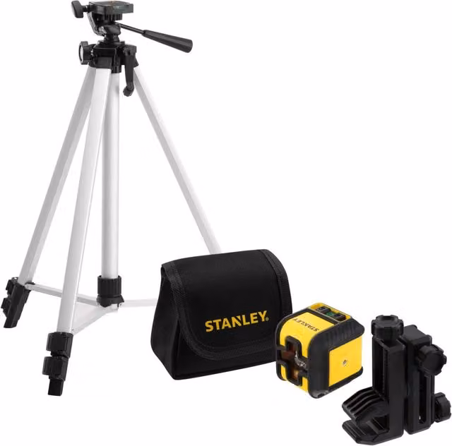 Livella Laser Stanley Cubix STHT77649-1 Raggio Verde con Treppiede e Borsa 16 m