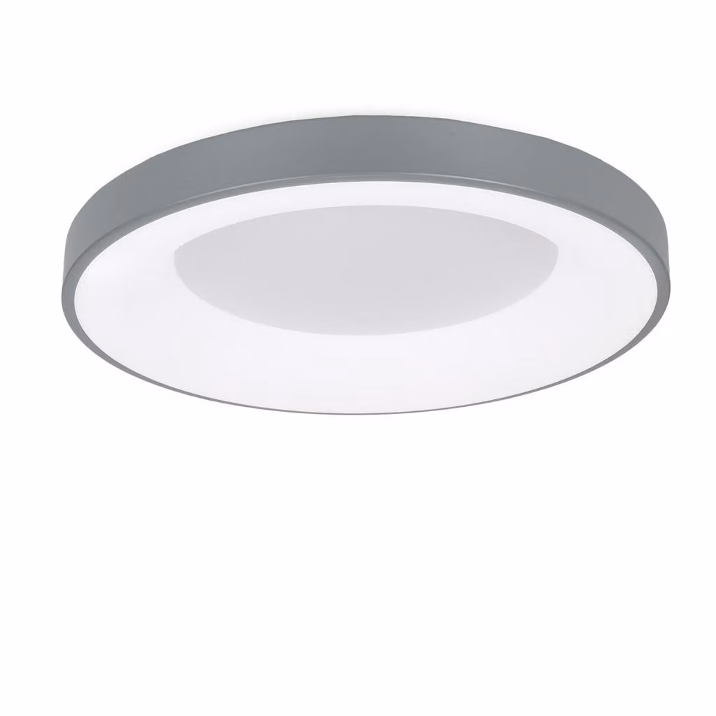 Plafoniera LED design 40W metallo circolare Ø50 cm 3000K-4000K-6000K selezionabile Driver Philips 5000lm CRI 85 nessun sfarfallio