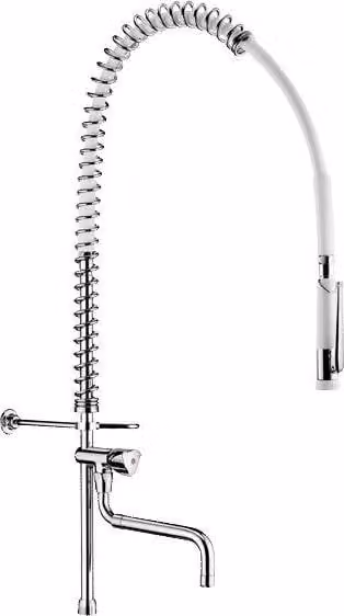 Lavastoviglie Delabie + HB433000 senza braccio, scarico telescopico + tubo montante corto