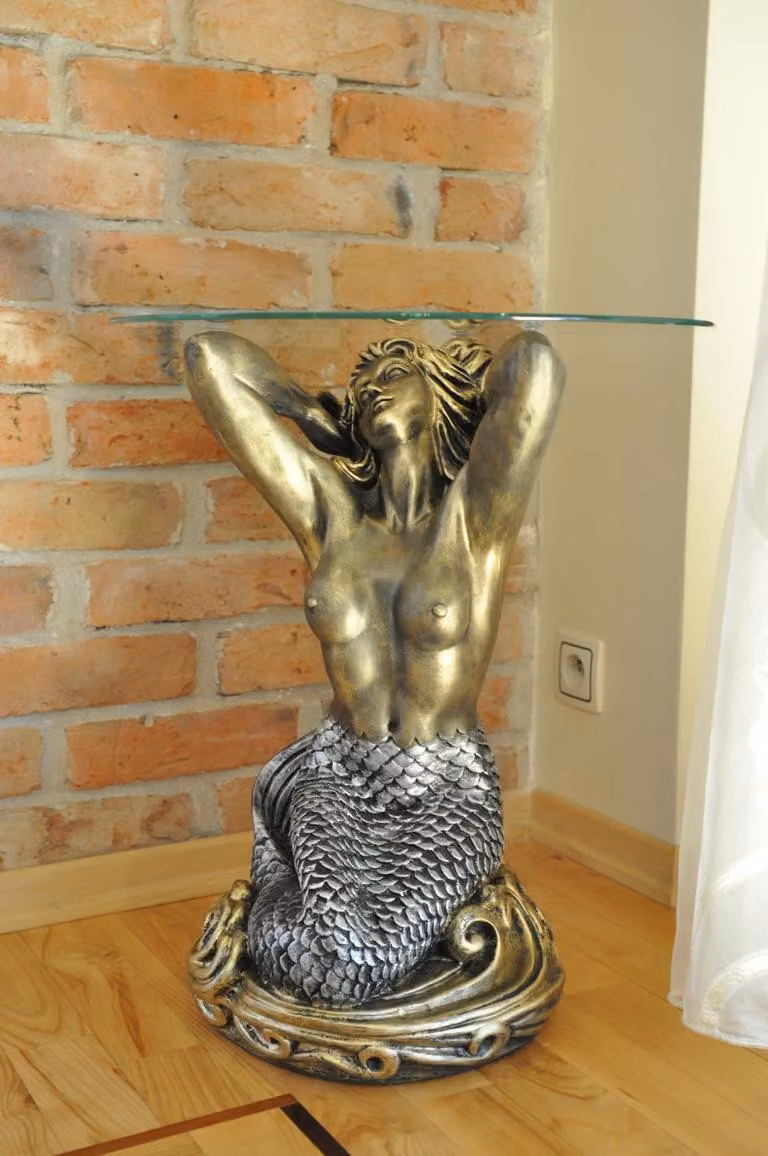 Design Medusa Couchtisch Glastisch Tisch Beistell Tische Couch Klassisch 56cm