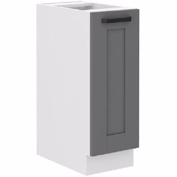 Mobile estraibile LAILI - larghezza 30 cm, grigio / bianco
