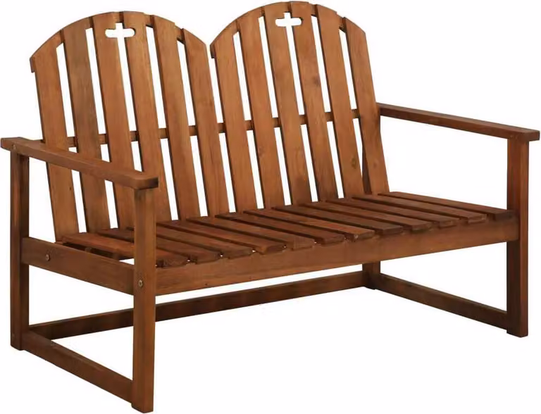 The Living Store Panca da giardino 110 cm in legno massiccio di acacia