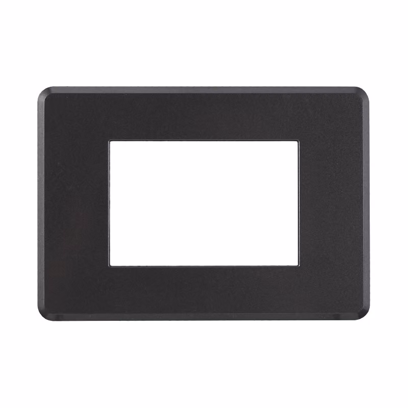 ETTROIT AN87307 Placca Slim Sottile 3P colore Acciaio Scuro Compatibile Con Bticino Axolute Air
