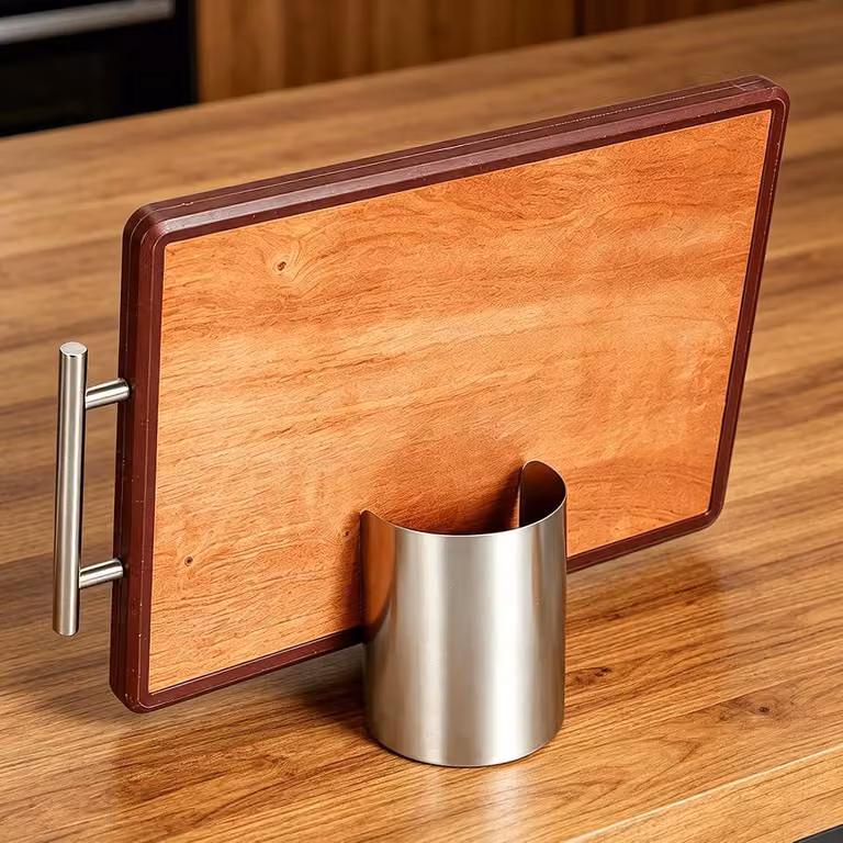 Portaoggetti per cucchiai e coperchi, con contenitore per utensili, sistema di organizzazione verticale per la cucina realizzato in acciaio inossidabile resistente al calore, offerto come accessorio per il piano di lavoro in cucina e in casa