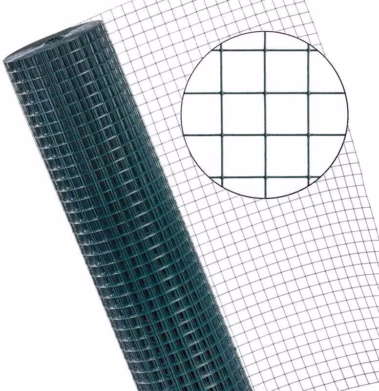Voliera a 4 angoli 1x10 m gabbia 25x25 rete metallica recinzione giardino verde