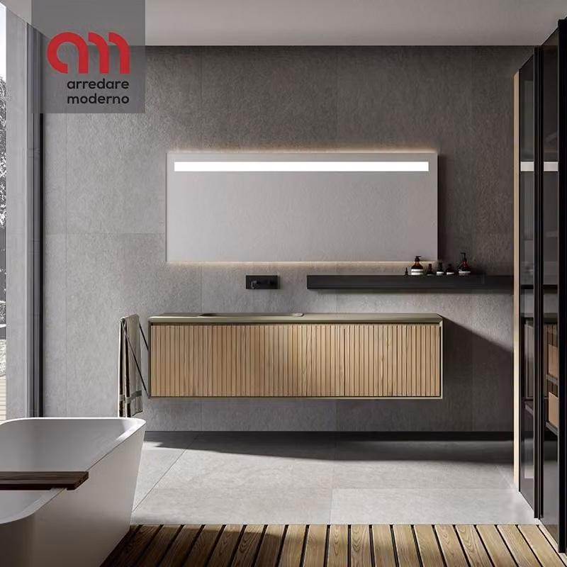 Specchio con fascia illuminata Edoné