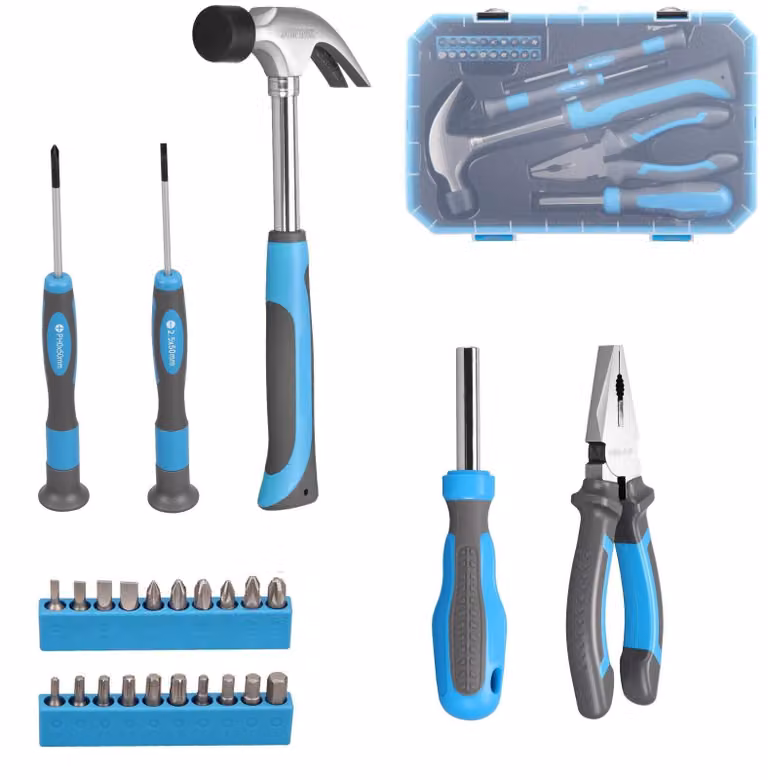 Set di 25 utensili con custodia