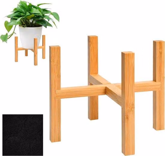 Vasi da interno in legno - Tavolino decorativo da balcone per piante
