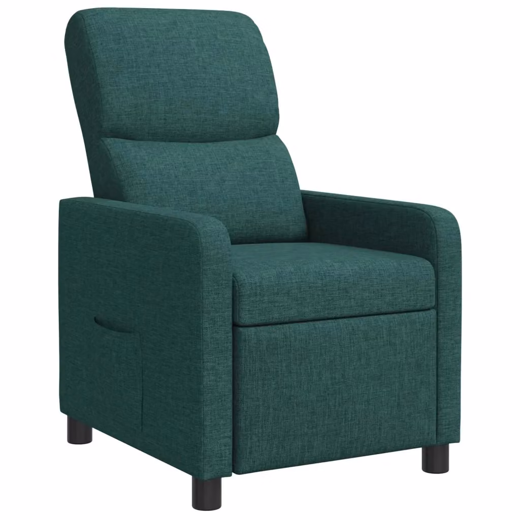 Poltrona reclinabile elettrica DESIGN IN Verde con braccioli in tessuto per soggiorno e ufficio – 2