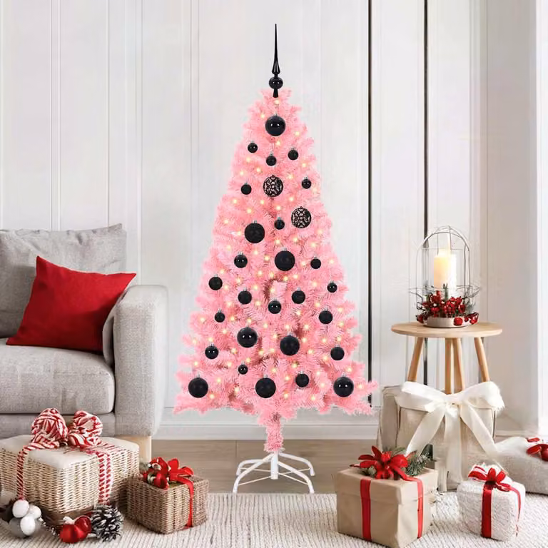 Maison Exclusive - Albero di Natale rosa, 150 cm, in PVC