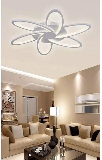 Plafoniera LED Moderna Trade Shop C15 Bianca con Luce Regolabile Calda Naturale e Fredda da 59 Watt