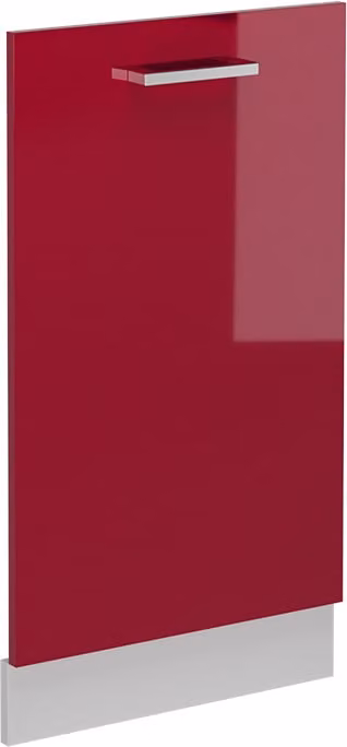 Pannello frontale Vicco R-Line Rosso lucido 45 cm senza piano di lavoro, Model 54465