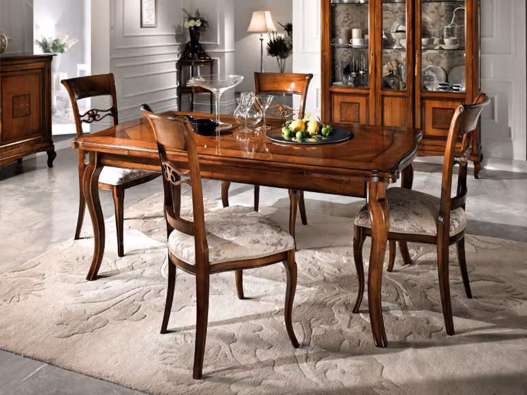 Esszimmer Stühle Luxus 4x Sessel Stuhl Holz Braun Stühle Wohnzimmer Möbel Gruppe