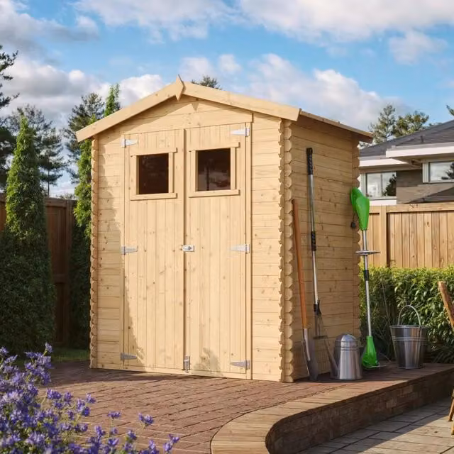 TIMBELA M367 Casetta da Giardino in Legno - 1.98 m2