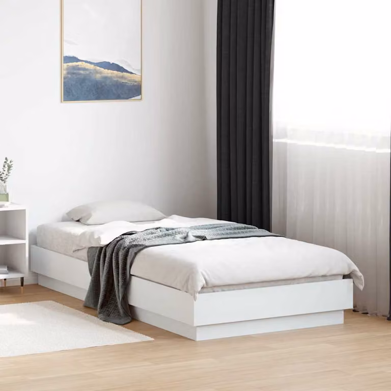 Giroletto vidaXL Bianco in Legno Multistrato L: 90 cm, P: 190 cm