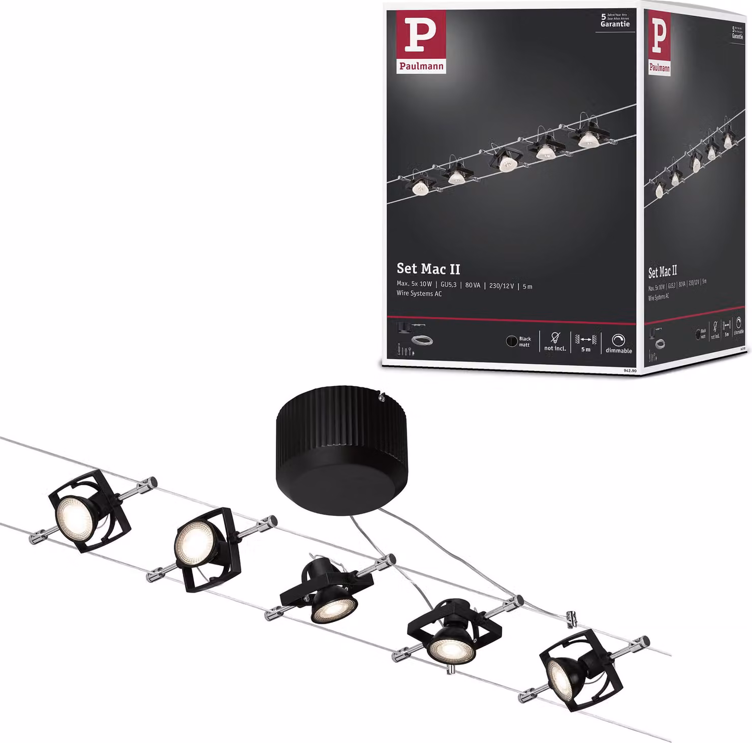 Set base del sistema di cavi Paulmann Mac II