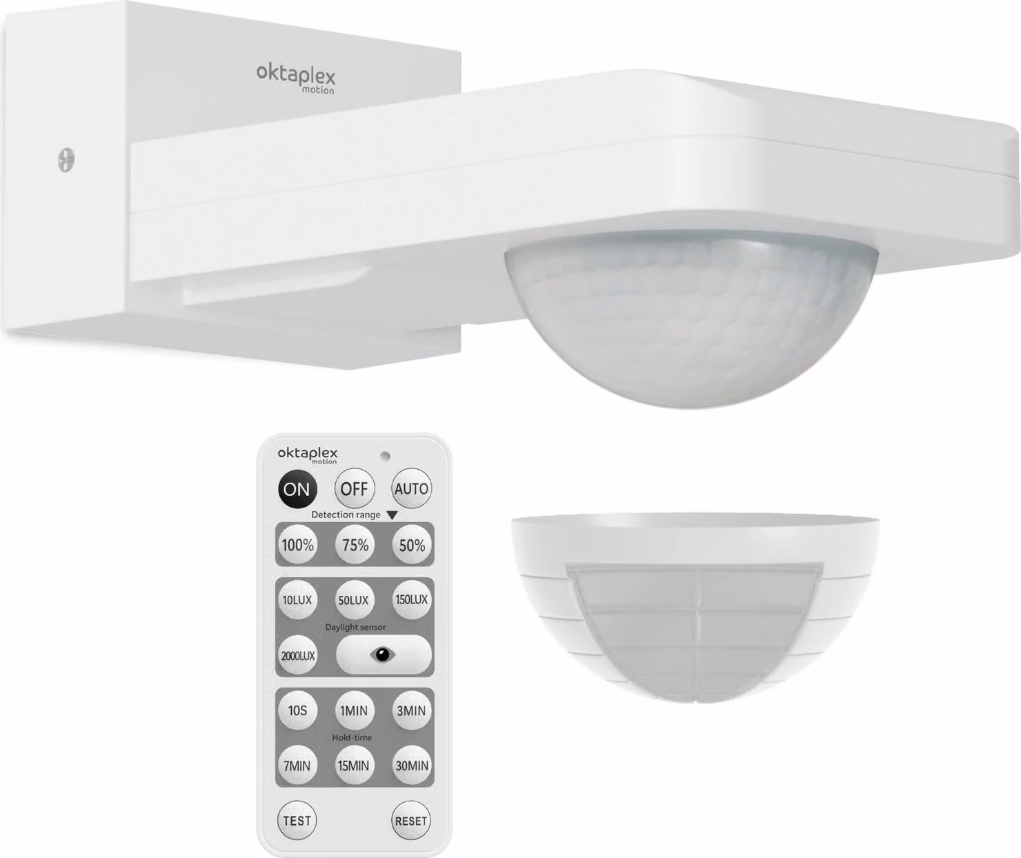 Rilevatore di movimento Oktaplex per montaggio a soffitto e a parete permanente su sensore a infrarossi funzionale antracite